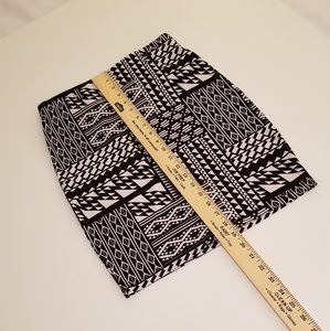 Black and White short skirt